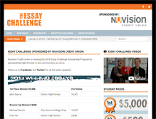 Tablet Screenshot of essaychallenge.com